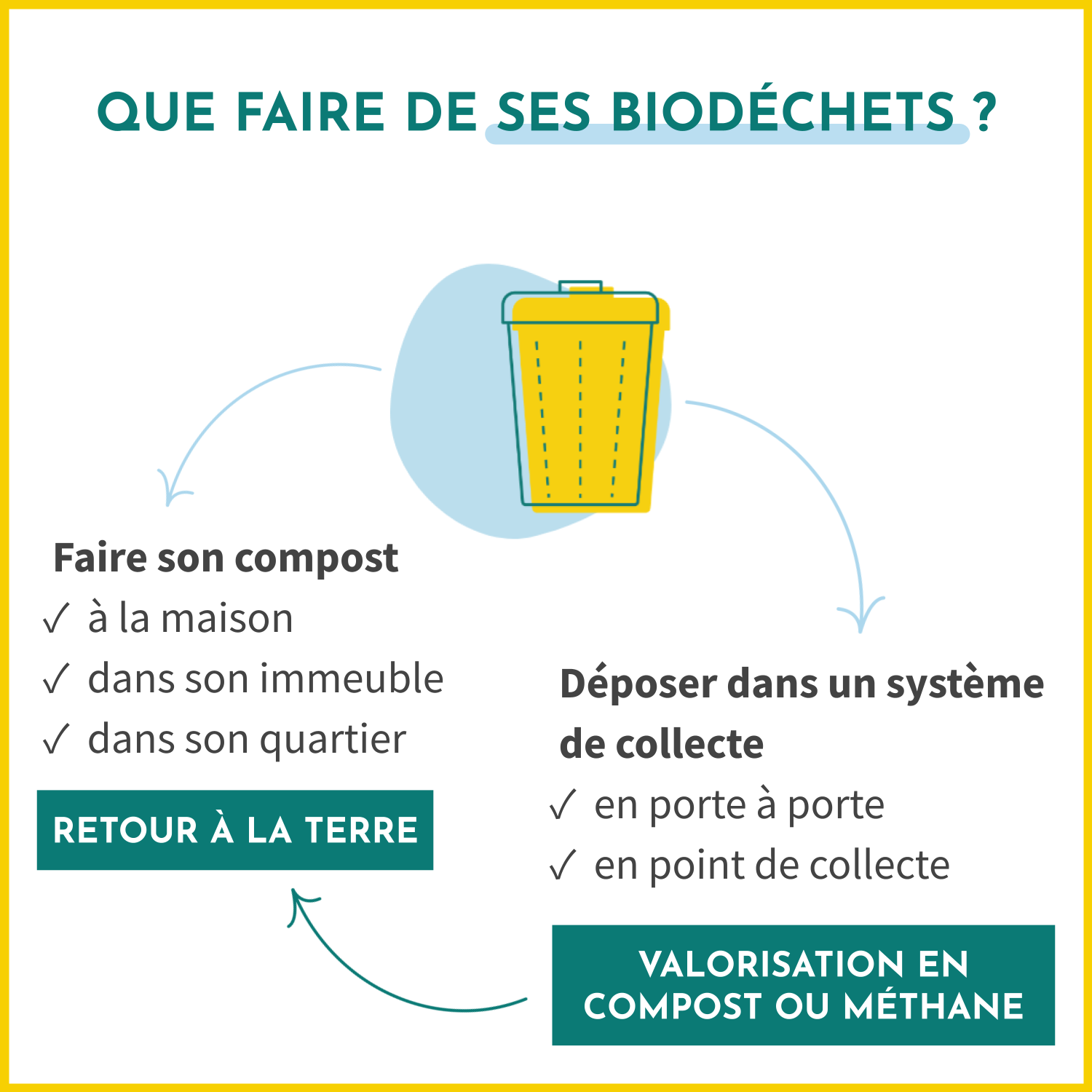 Que faire de ses biodéchets ? Faire son compost ou les déposer dans un système de collecte pour qu'ils soient